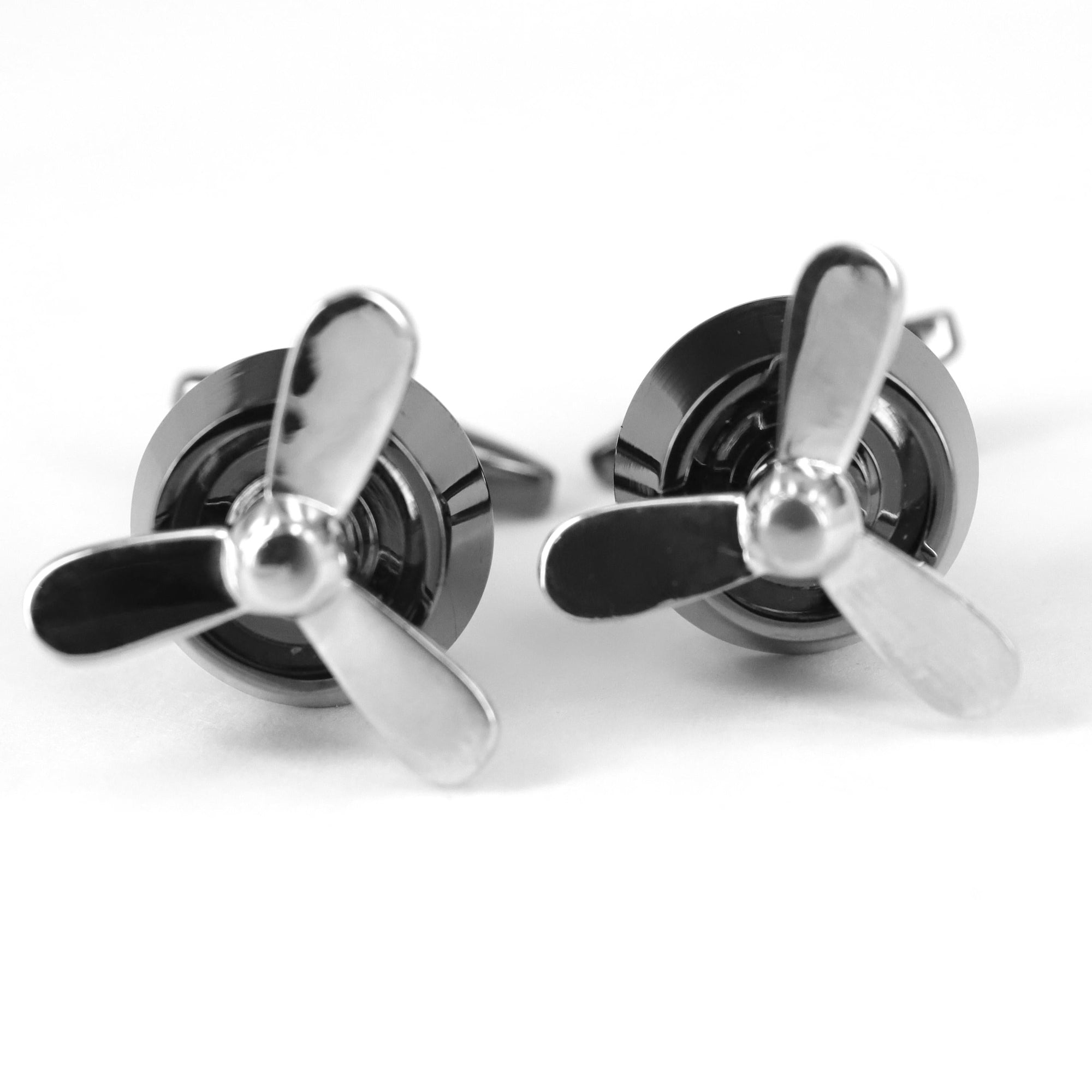 Rotatable Propeller Fan Cufflinks M-Cufflinks.com.sg