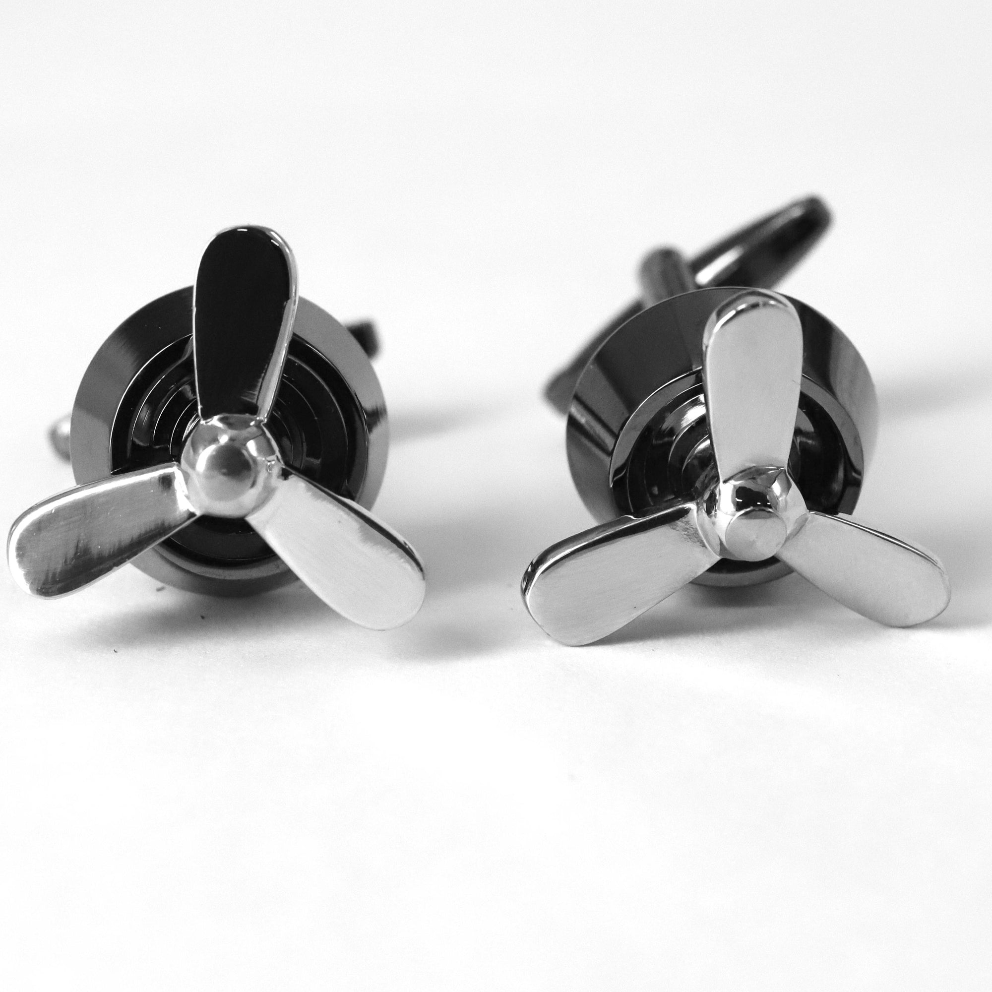 Rotatable Propeller Fan Cufflinks M-Cufflinks.com.sg