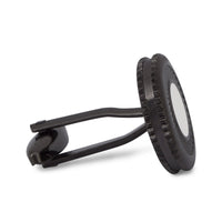 Round Gunmetal Iris Cufflinks-Cufflinks.com.sg