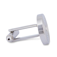 Round Spiral Cufflinks in Silver M-Cufflinks.com.sg