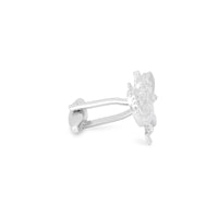 Silver Alligator, Crocodile Cufflinks-Cufflinks.com.sg