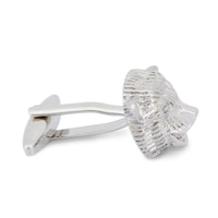 Silver Bear Head Cufflinks-Cufflinks.com.sg