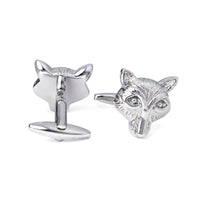Silver Fox Cufflinks-Cufflinks.com.sg