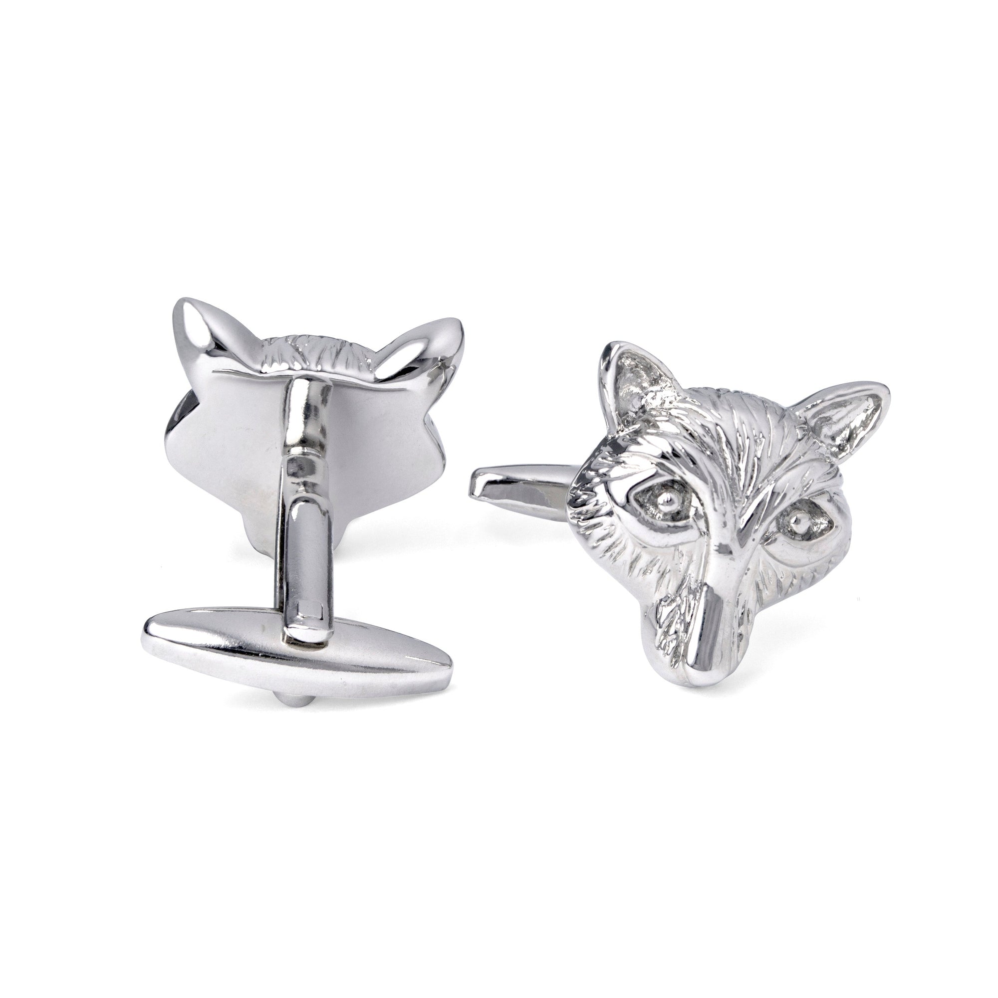 Silver Fox Cufflinks-Cufflinks.com.sg