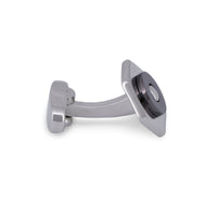 Silver Hexagon with Screw Top Centrepiece Cufflinks-Cufflinks.com.sg