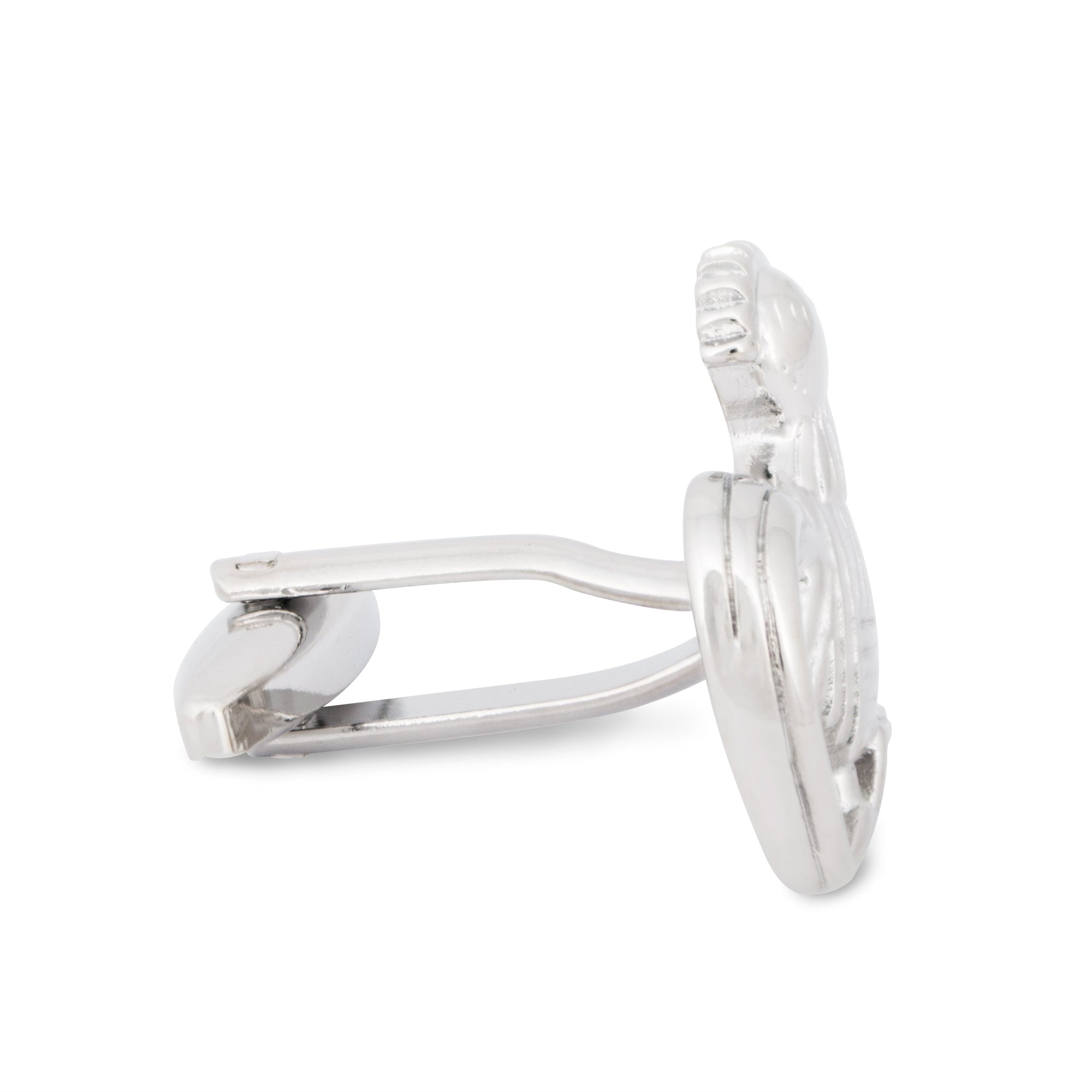 Silver Rooster Cufflinks-Cufflinks.com.sg