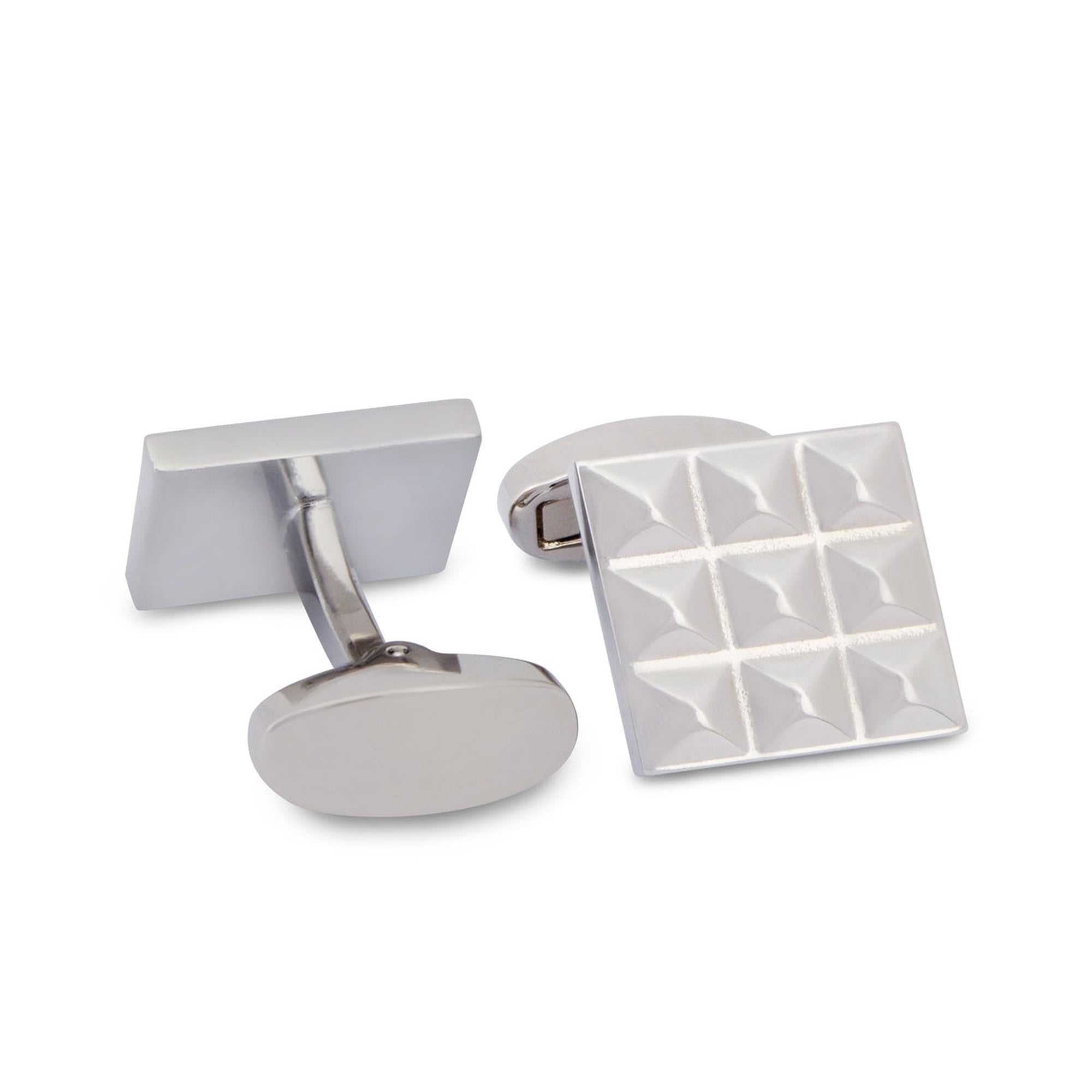Silver Studs Cufflinks-Cufflinks.com.sg
