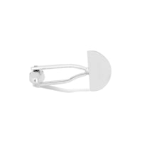 Simple Rectangle Cufflinks with Red Enamel Stripes M-Cufflinks.com.sg