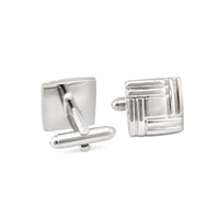 Simple Square Weaving Details Cufflinks-Cufflinks.com.sg
