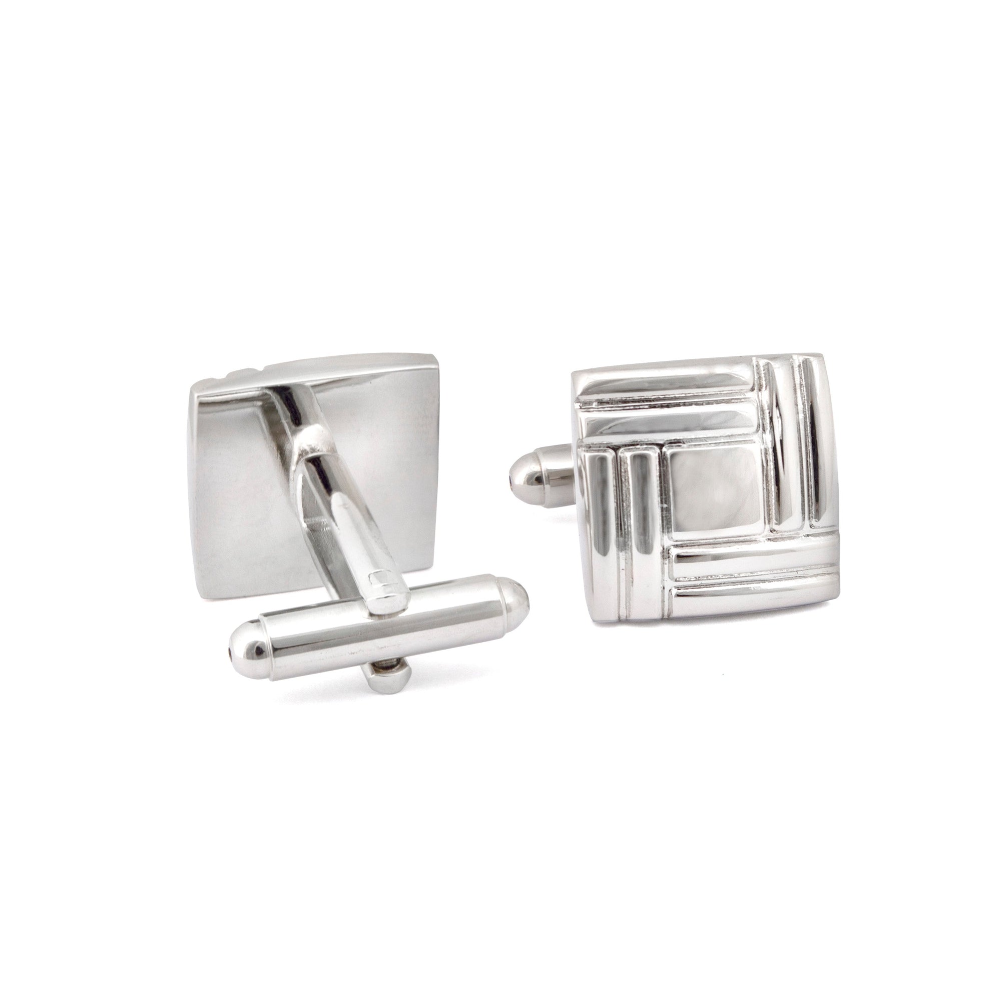 Simple Square Weaving Details Cufflinks-Cufflinks.com.sg