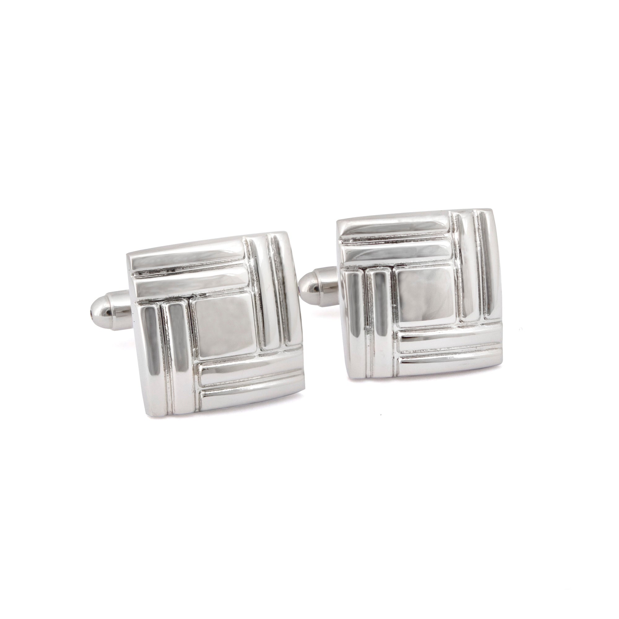 Simple Square Weaving Details Cufflinks-Cufflinks.com.sg