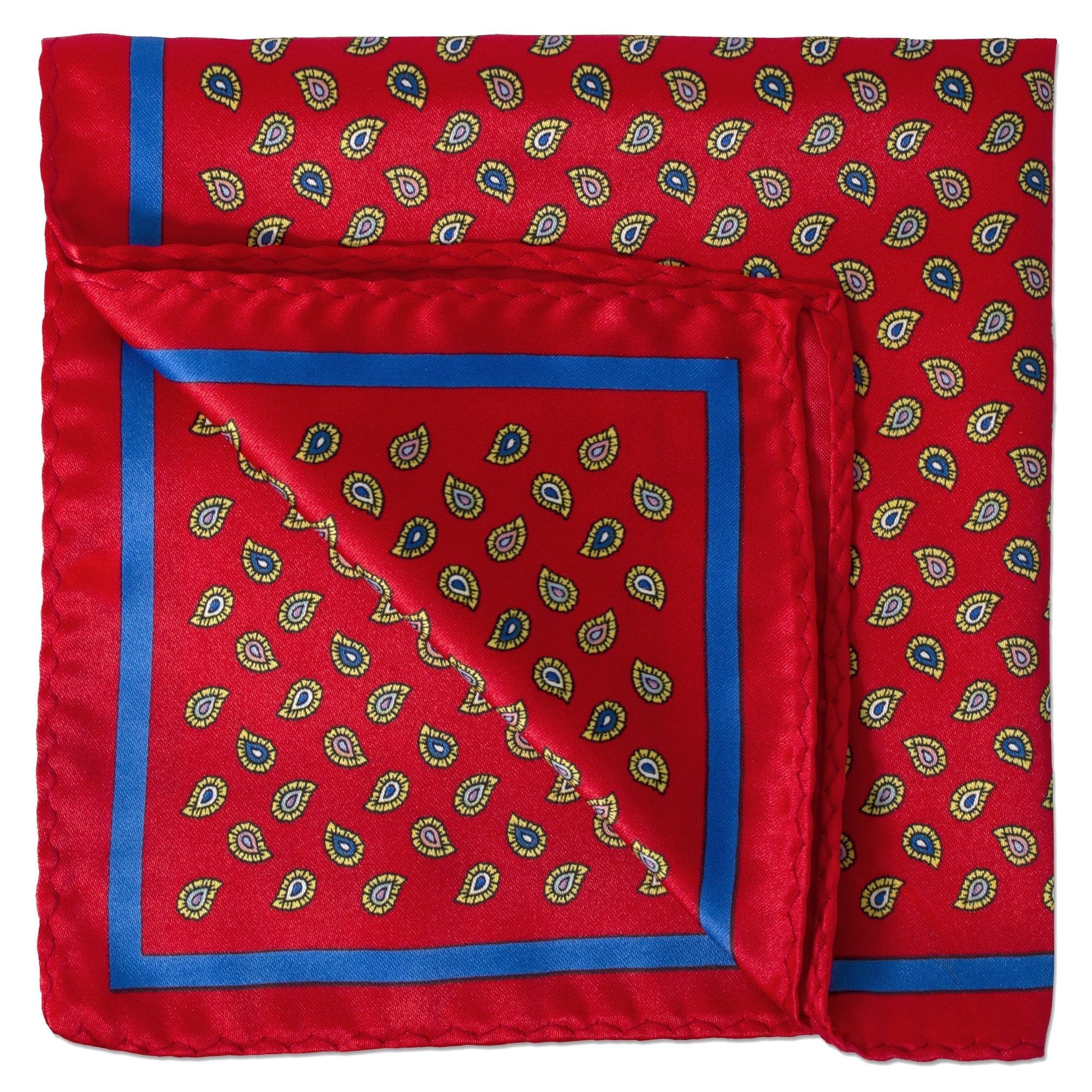 Small Paisley Design Pocket Square-Pocket Squares-MarZthomson-Cufflinks.com.sg