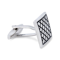 Square Criss Cross Cufflinks M-Cufflinks.com.sg