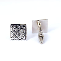 Square Criss Cross Cufflinks M-Cufflinks.com.sg