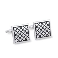 Square Criss Cross Cufflinks M-Cufflinks.com.sg