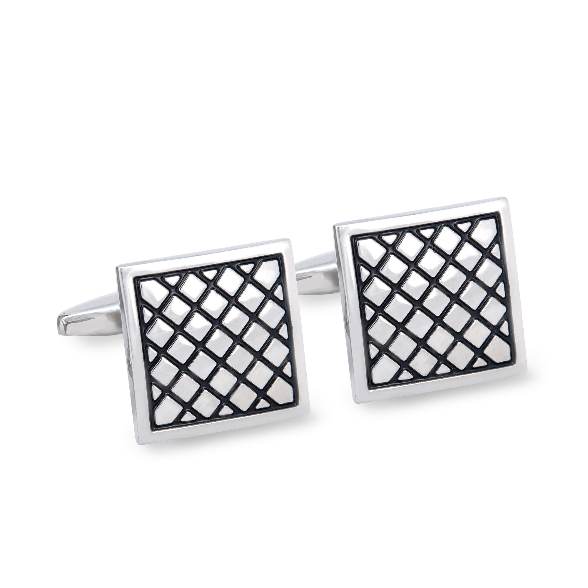 Square Criss Cross Cufflinks M-Cufflinks.com.sg