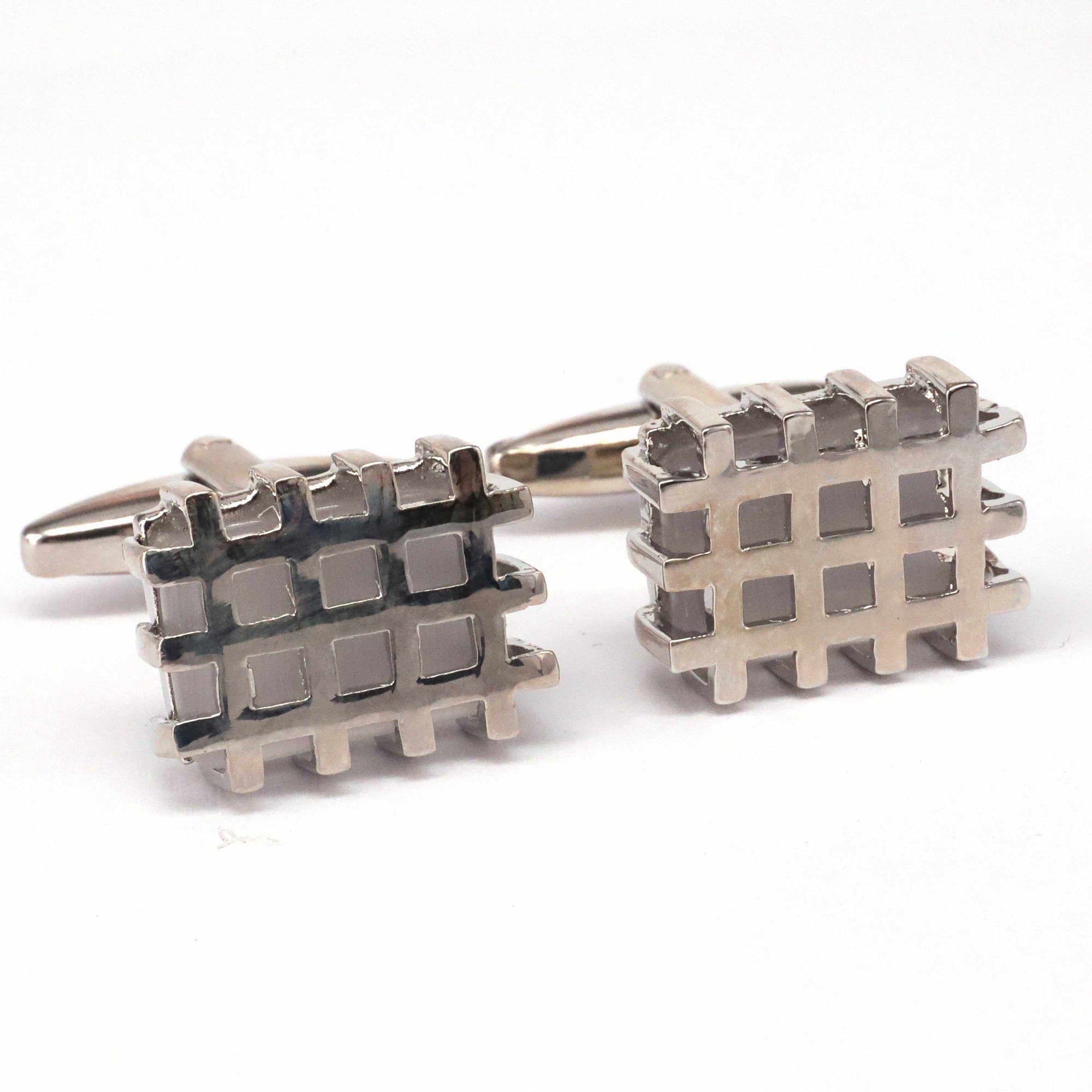 Square Encased Cufflinks-MarZthomson-Cufflinks.com.sg