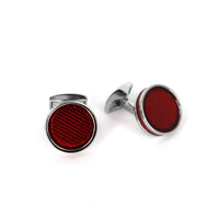 Tablet Ice Enamel - Shiny / Red-Enamel cufflinks-Tateossian-Cufflinks.com.sg