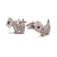 Terrier Crystal Cufflinks F-Cufflinks.com.sg