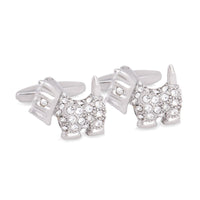 Terrier Crystal Cufflinks F-Cufflinks.com.sg