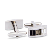 Vertical Gradient Crystal Cufflinks-Cufflinks.com.sg
