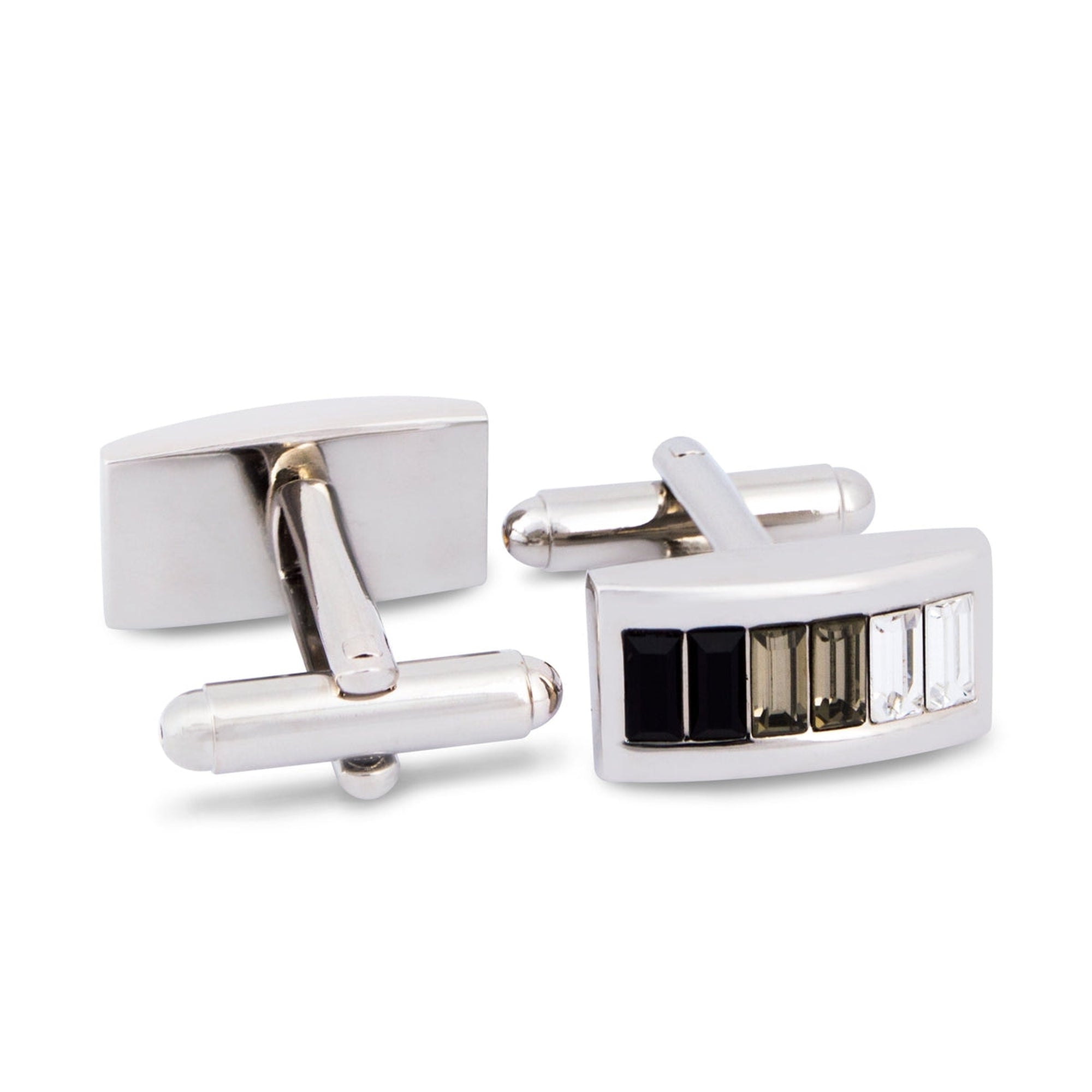 Vertical Gradient Crystal Cufflinks-Cufflinks.com.sg