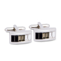 Vertical Gradient Crystal Cufflinks-Cufflinks.com.sg