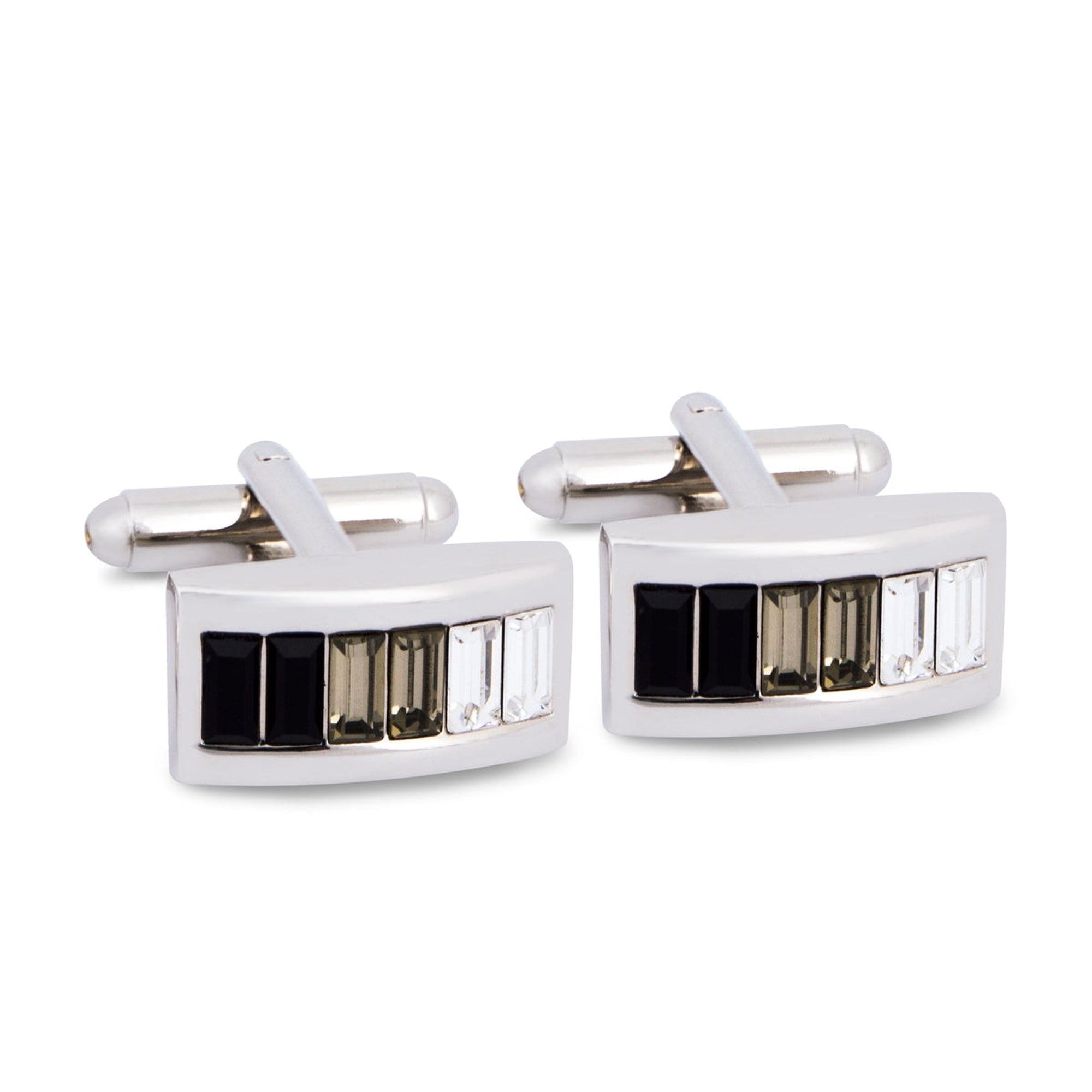 Vertical Gradient Crystal Cufflinks-Cufflinks.com.sg