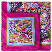 Wide Paisley Design Pocket Square-Pocket Squares-MarZthomson-Cufflinks.com.sg