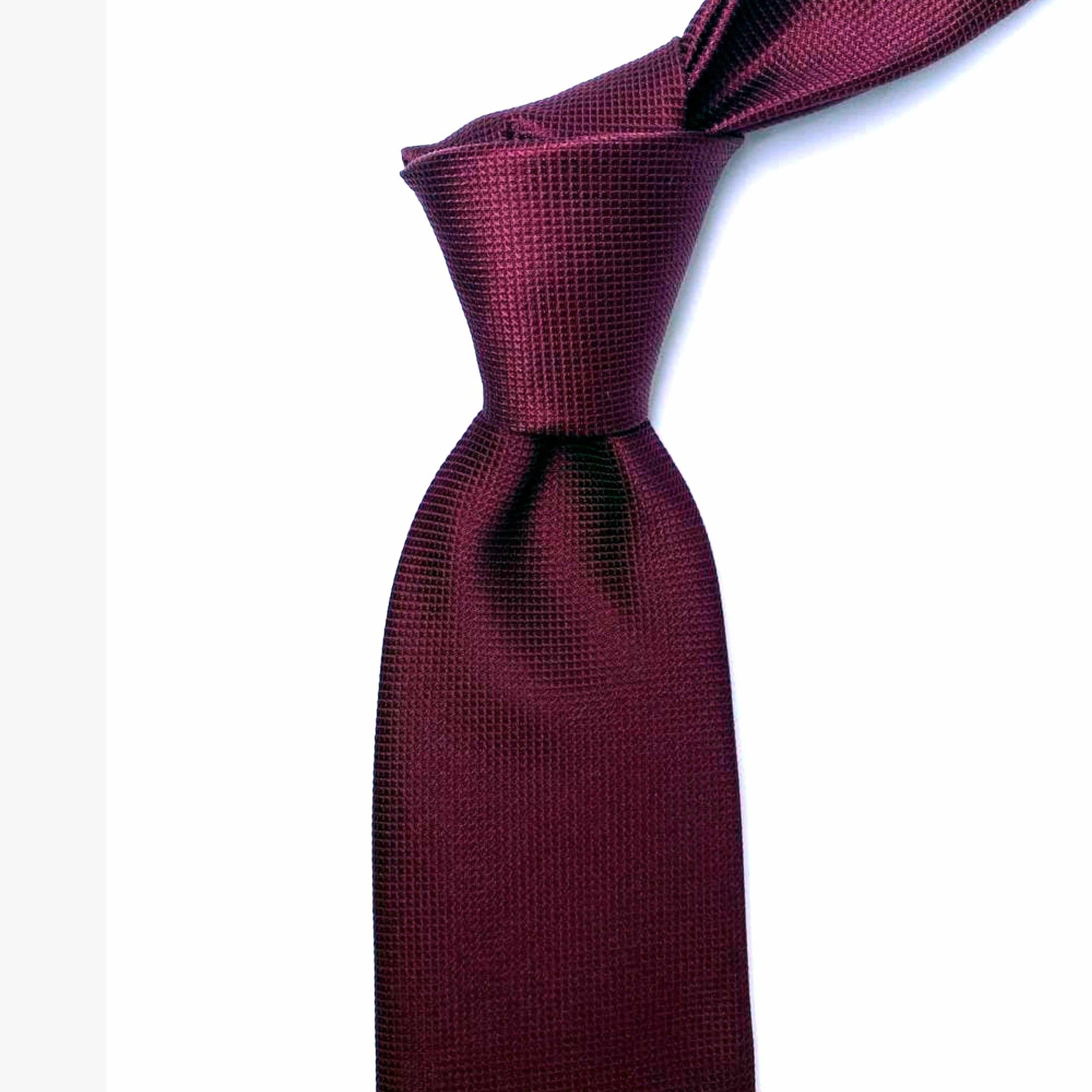 Wine Red Orobianco Necktie-Orobianco L'unique-Cufflinks.com.sg