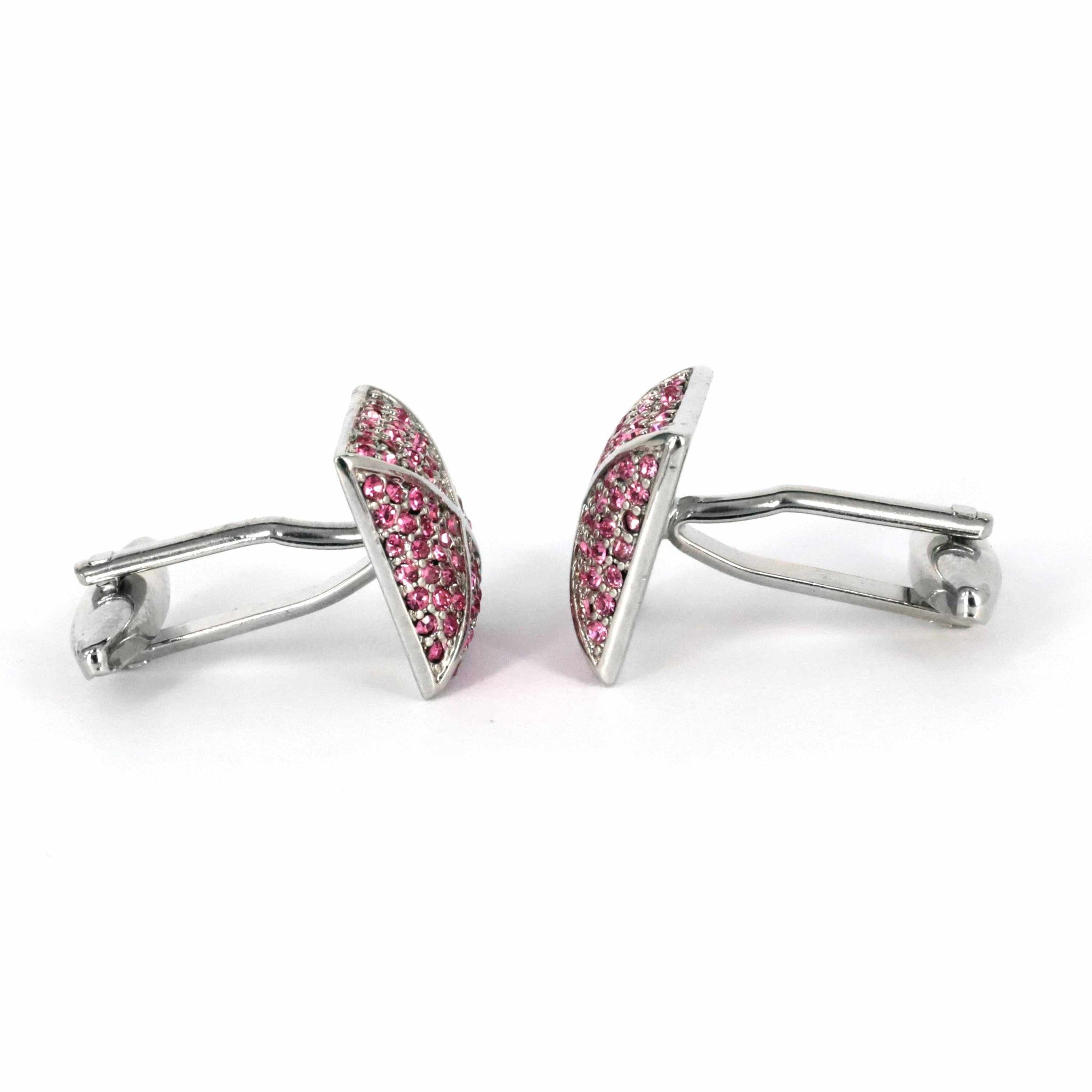 X-Crystal Square Cufflinks-Crystal Cufflinks-MarZthomson-Cufflinks.com.sg