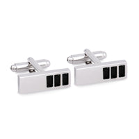 Marzthomson 3 Colour Cubic Crystal Cufflinks-Cufflinks.com.sg
