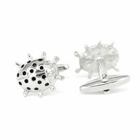 Silver Beetle Cufflink-Cufflinks.com.sg