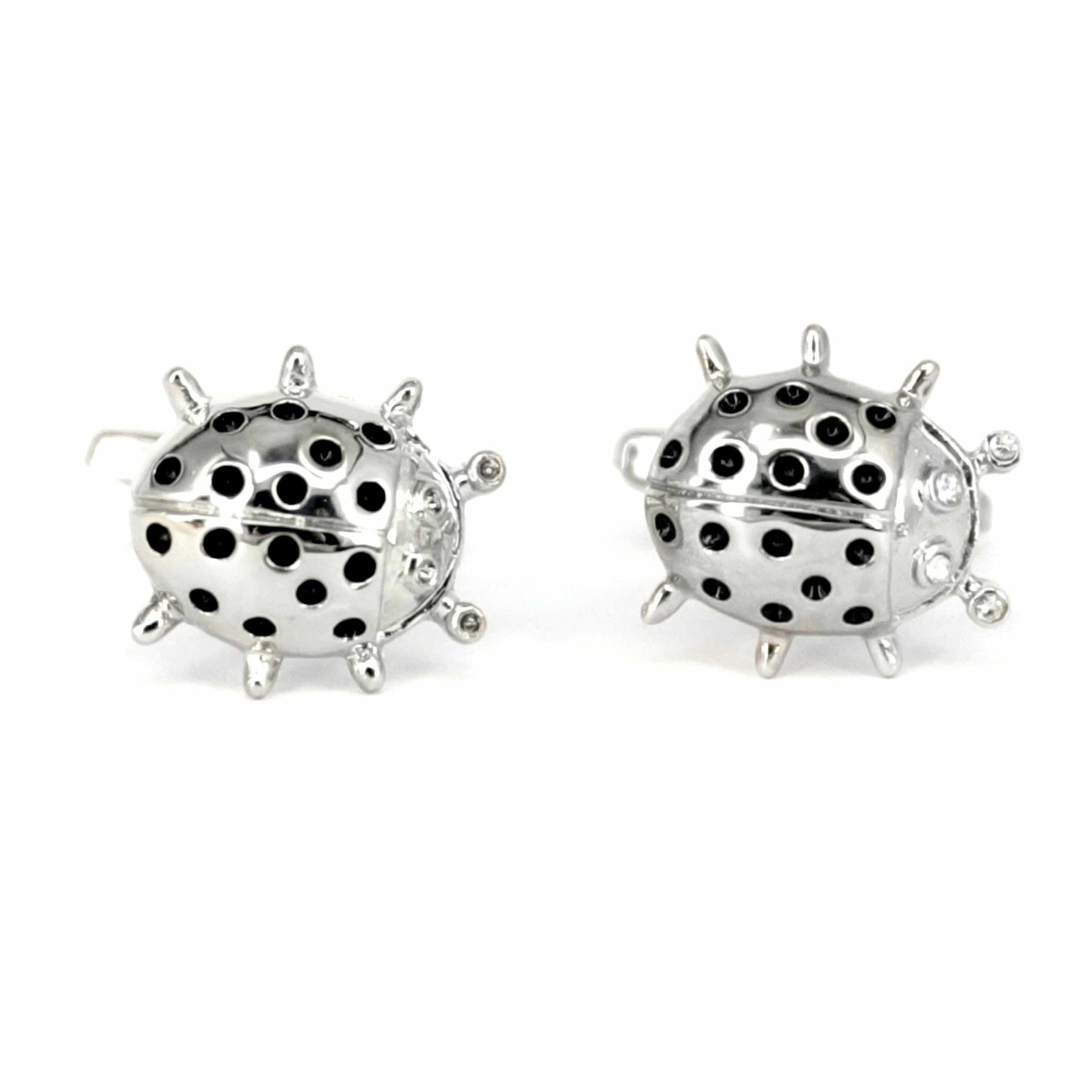 Silver Beetle Cufflink-Cufflinks.com.sg