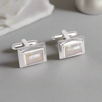 MarZthomson Mosaic MOP Rectangle Cufflinks