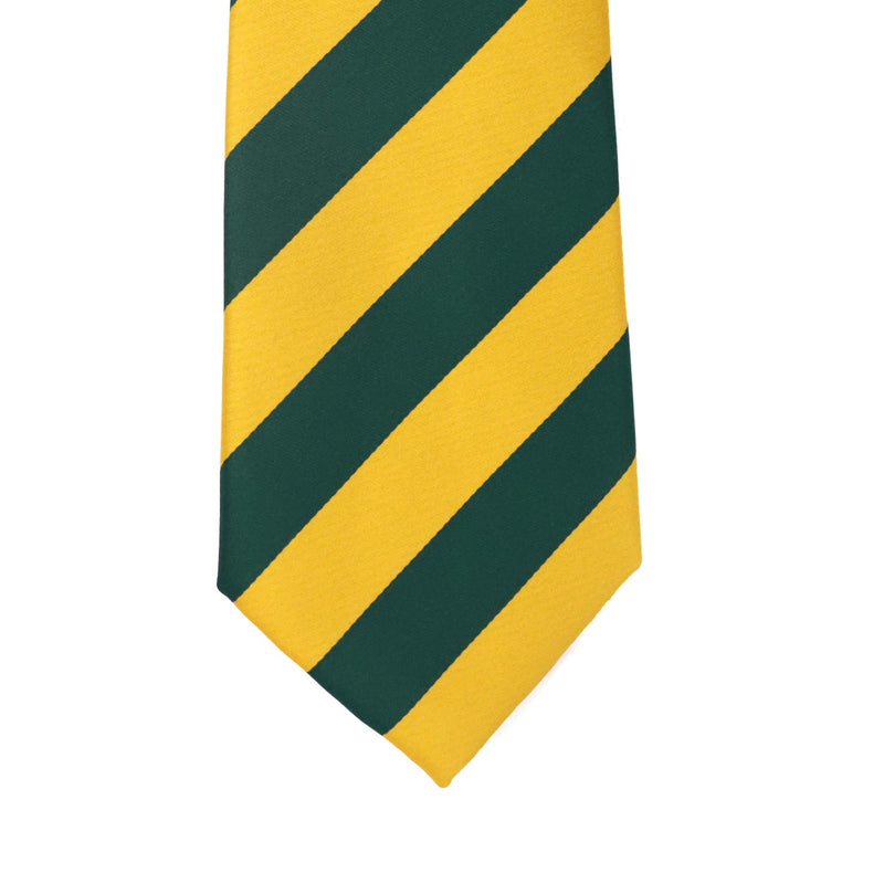 OroTie 8cm Stripes Tie in Gold and Green