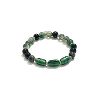 Orobianco Green Stone Beaded Bracelet