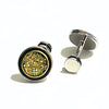 Orobianco L'unique Round Gold Glitter Cufflinks