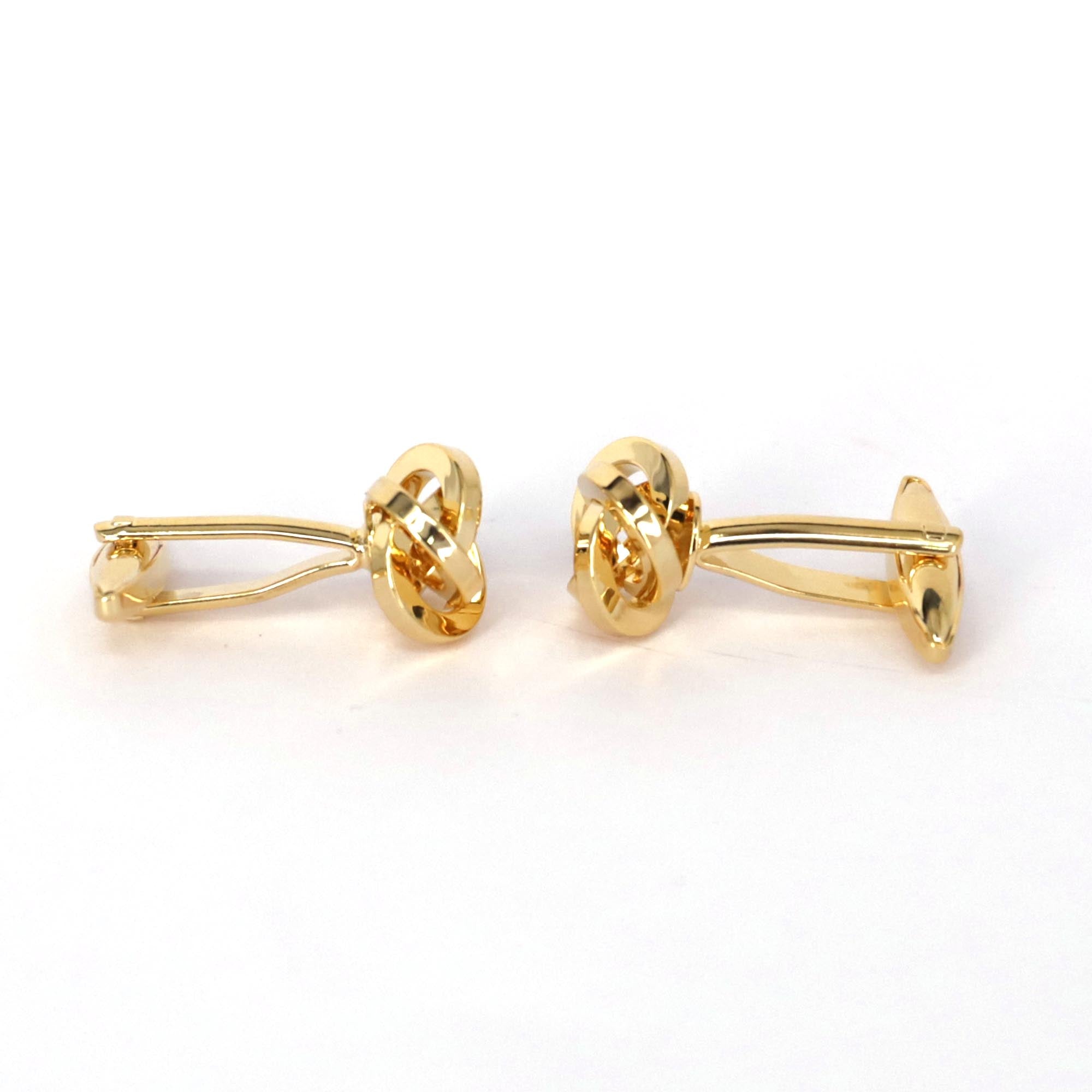 Silk Knot in  Gold-toned brass cufflinks (Online Exclusive)