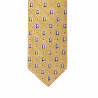 A.Azthom 8cm Golden Parisian Silk Woven Tie