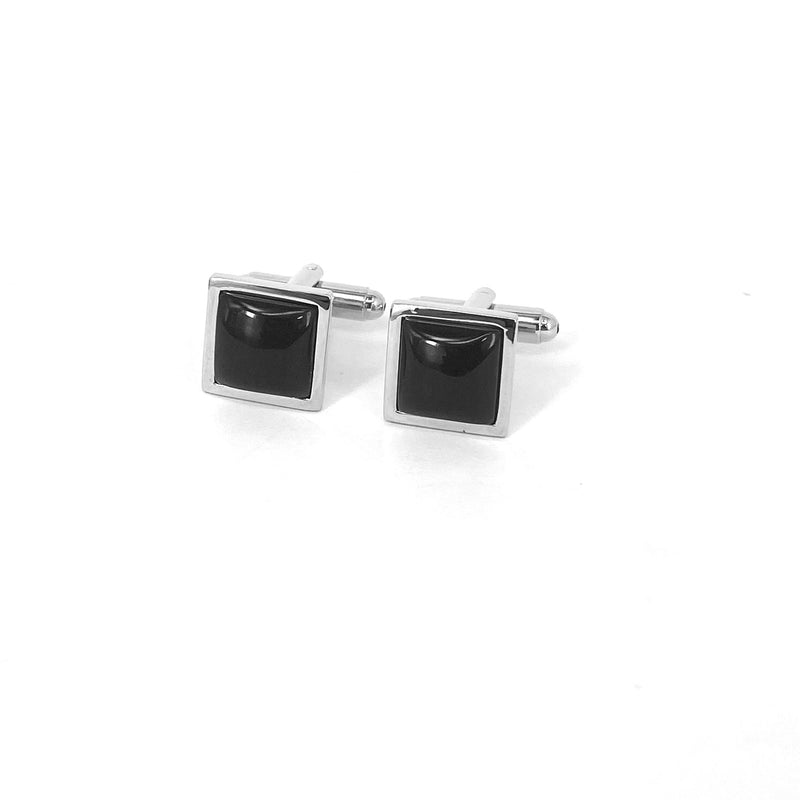 Black Fiber Glass (Small) Square Cufflinks (Online Exclusive)