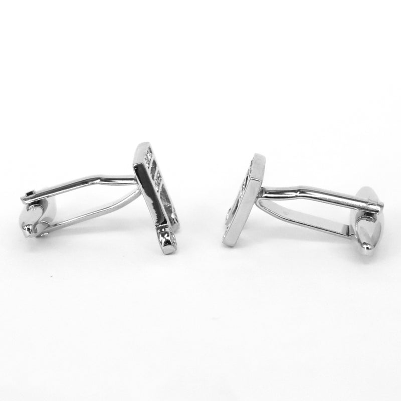 Music knot  Cufflink in Silver Crystal (Online Exclusive)