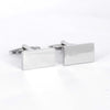 Rectangle Mirror  Cufflinks in Silver (Online Exclusive)