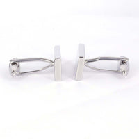 Rectangle Mirror  Cufflinks in Silver (Online Exclusive)