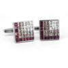 8 Gradient Light Purple  Crystal Cufflinks (Online Exclusive)