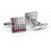 8 Gradient Light Purple  Crystal Cufflinks (Online Exclusive)
