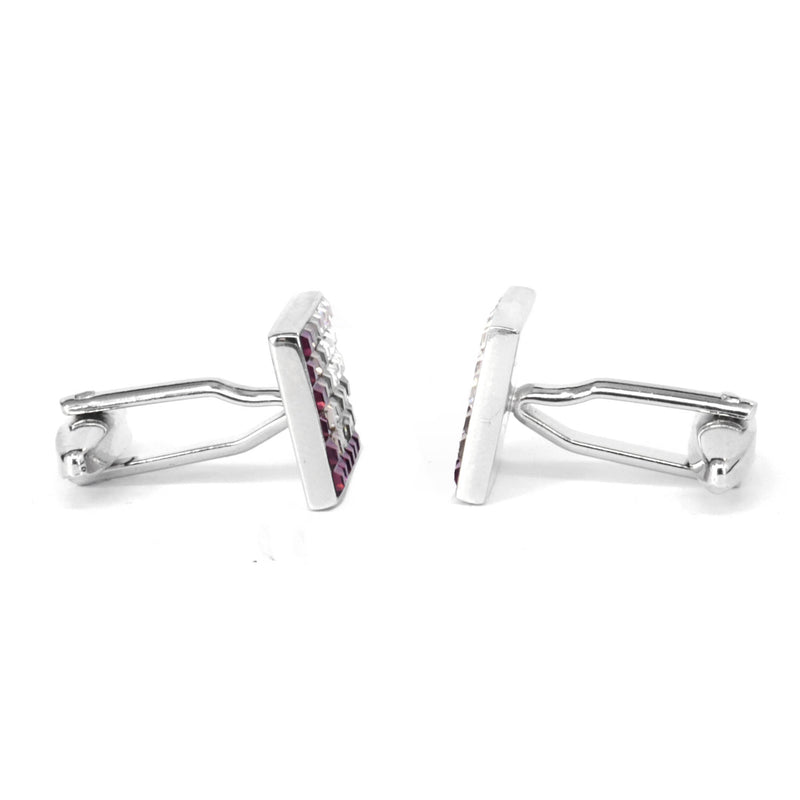 8 Gradient Light Purple  Crystal Cufflinks (Online Exclusive)