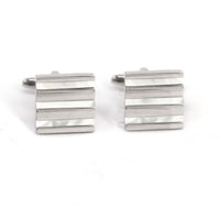 Square MOP Cufflinks Stripe