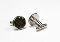 青铜色碳纤维袖扣 Marzthomson Cufflinks