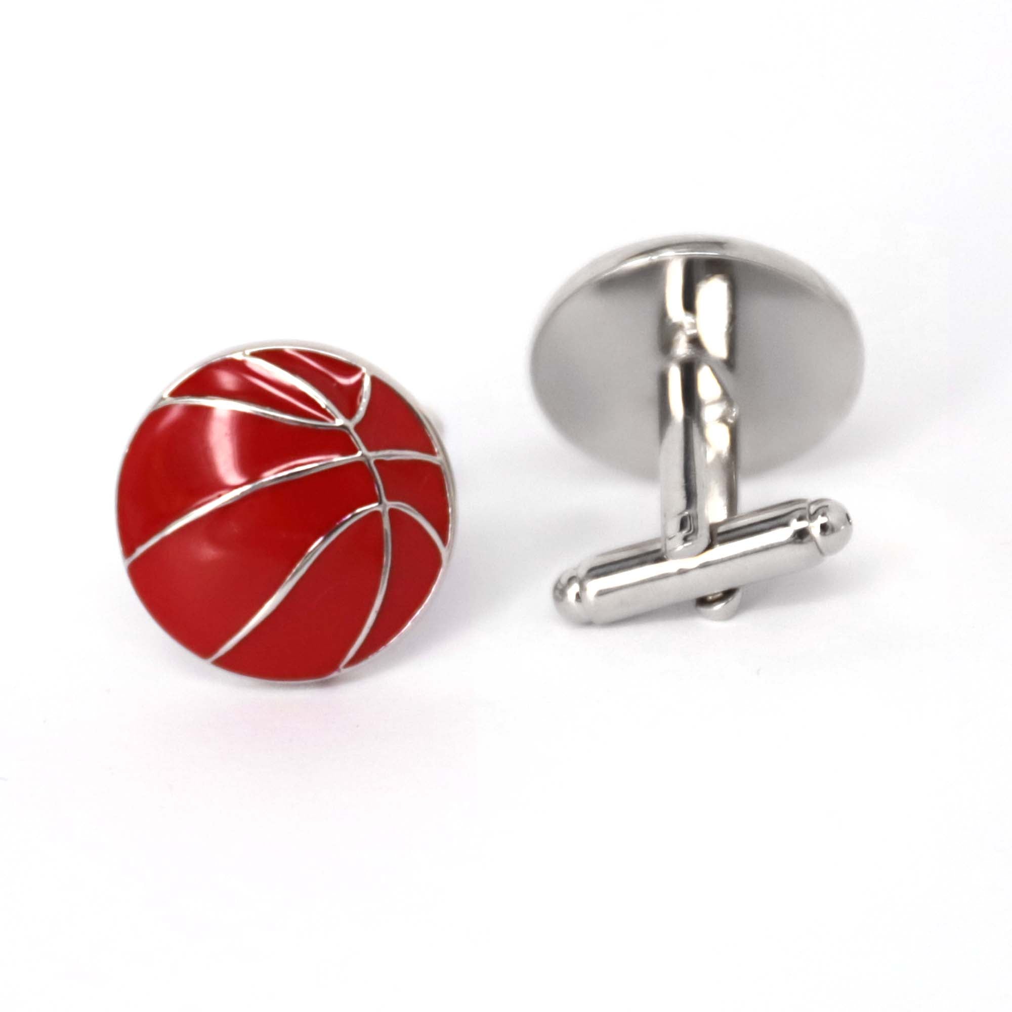 MarZthomson Basketball Red with Silver line Cufflinks (Online Exclusive)